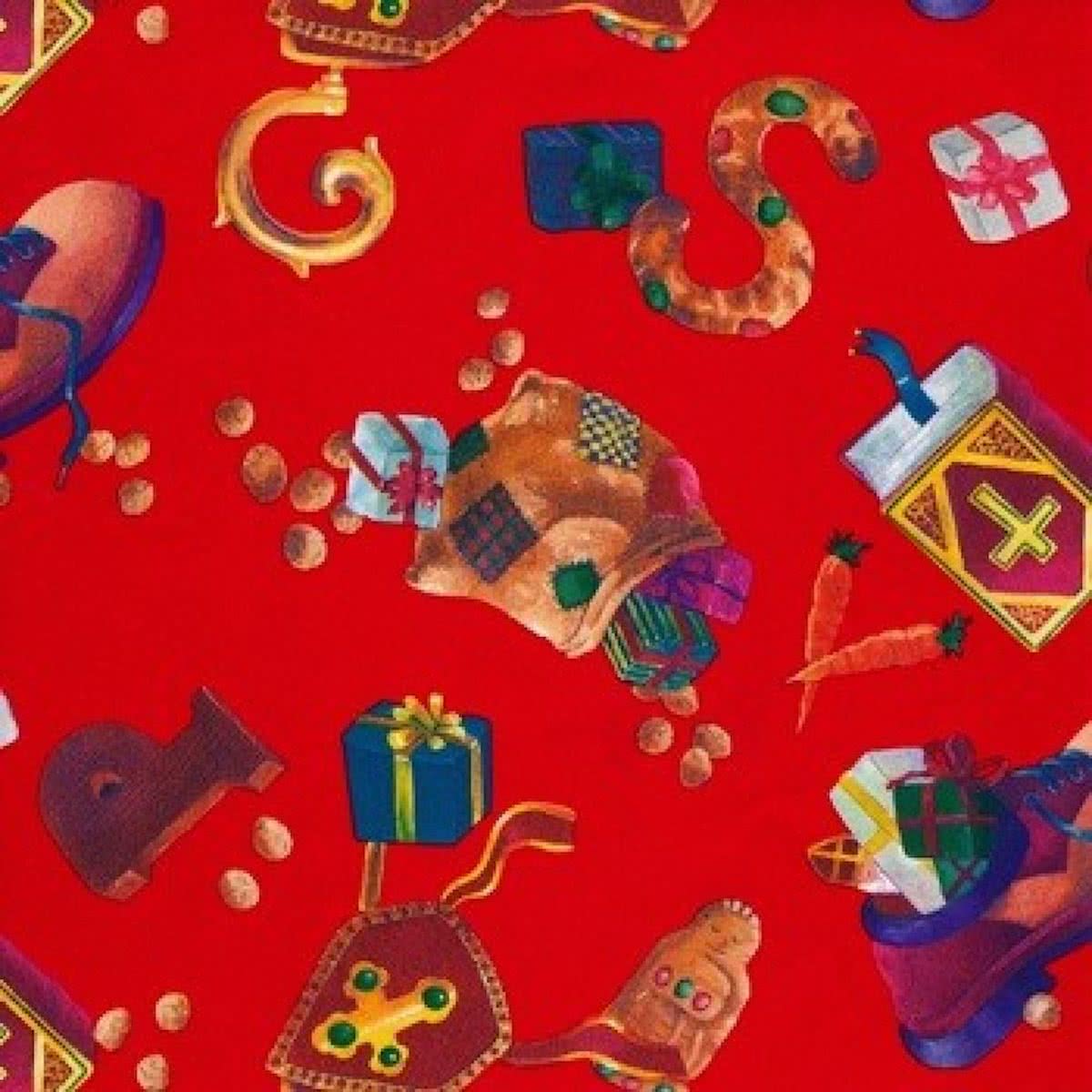 Cadeaupapier Sint - print 2 - 70cm - 200m - 70gr | Winkelrol / Apparaatrol / Toonbankrol / Geschenkpapier / Kadopapier / Inpakpapier